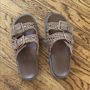 Tan sandals